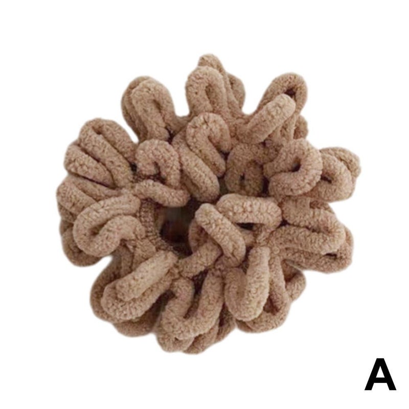 Autumn and winter wool hair ties, simple and gentle on hair, elastic bands that don't constrict the head, elegant hair ties, high-elasticity bun hair ties